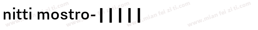 nitti mostro字体转换